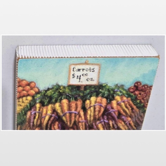 New Primitives By Kathy Sign Small Carrot Distressed Wood Wall Textured Décor - Picture 4 of 13